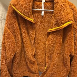Cozy Orange Sherpa Sweater
